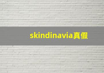 skindinavia真假