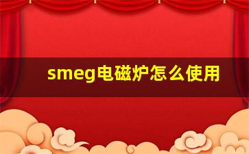 smeg电磁炉怎么使用