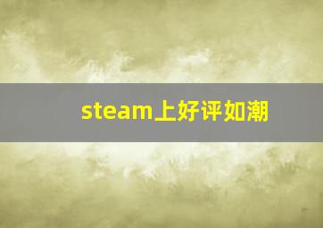 steam上好评如潮