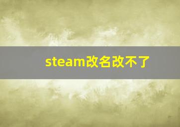 steam改名改不了