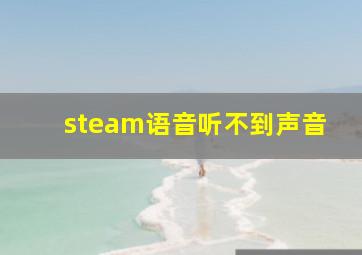 steam语音听不到声音