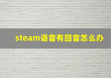 steam语音有回音怎么办