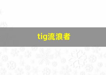 tig流浪者