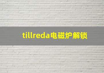 tillreda电磁炉解锁