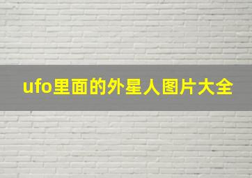 ufo里面的外星人图片大全