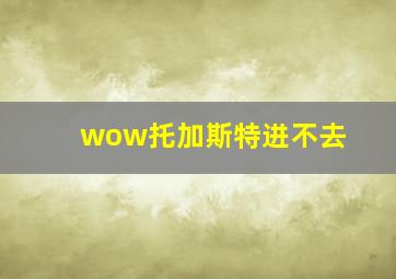 wow托加斯特进不去