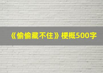 《偷偷藏不住》梗概500字