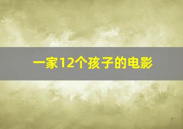 一家12个孩子的电影