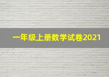 一年级上册数学试卷2021