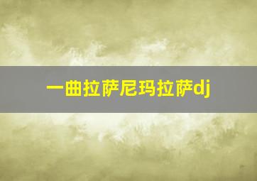 一曲拉萨尼玛拉萨dj