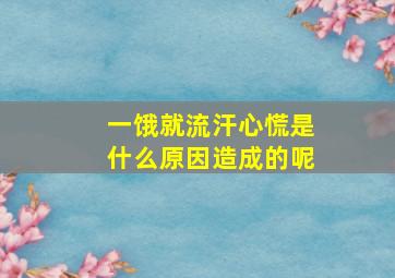 一饿就流汗心慌是什么原因造成的呢