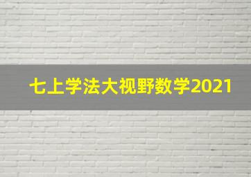 七上学法大视野数学2021