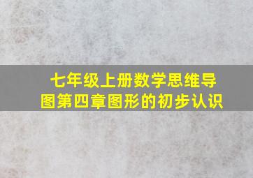 七年级上册数学思维导图第四章图形的初步认识