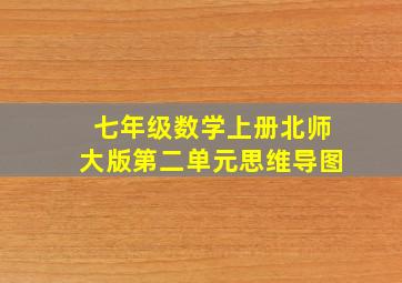 七年级数学上册北师大版第二单元思维导图