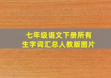 七年级语文下册所有生字词汇总人教版图片