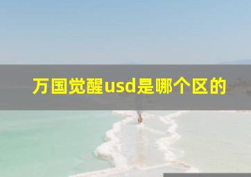 万国觉醒usd是哪个区的