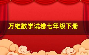 万维数学试卷七年级下册