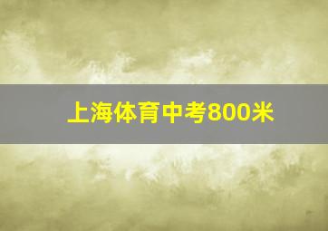 上海体育中考800米