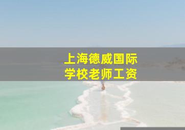 上海德威国际学校老师工资