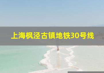 上海枫泾古镇地铁30号线