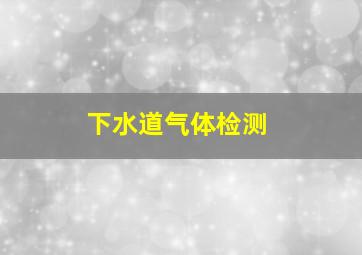 下水道气体检测