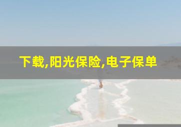 下载,阳光保险,电子保单