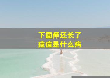 下面痒还长了痘痘是什么病