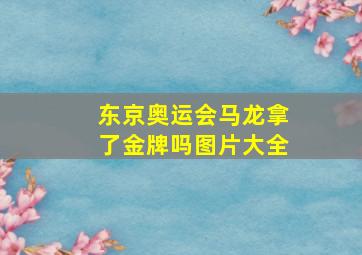 东京奥运会马龙拿了金牌吗图片大全