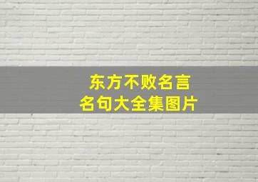 东方不败名言名句大全集图片