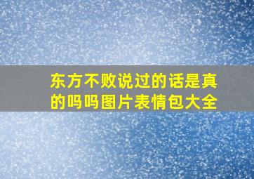 东方不败说过的话是真的吗吗图片表情包大全