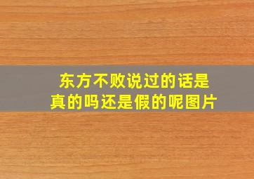 东方不败说过的话是真的吗还是假的呢图片