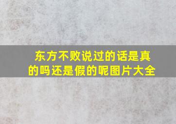 东方不败说过的话是真的吗还是假的呢图片大全