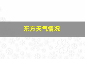 东方天气情况