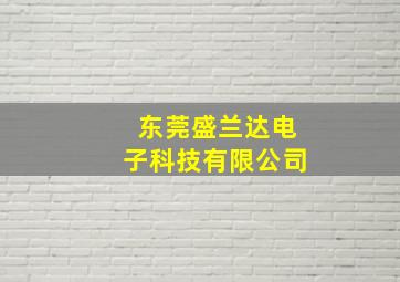 东莞盛兰达电子科技有限公司