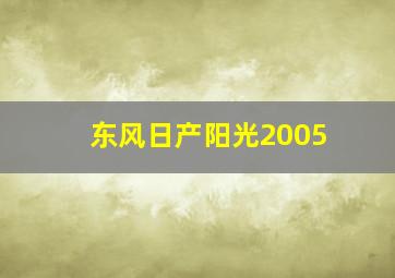 东风日产阳光2005