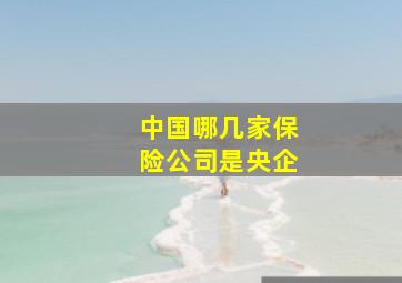 中国哪几家保险公司是央企