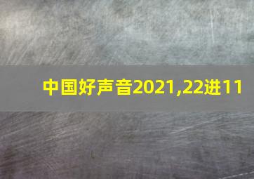 中国好声音2021,22进11