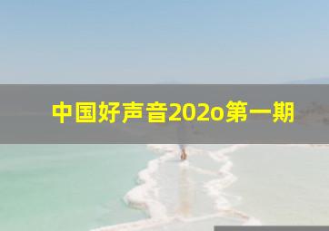 中国好声音202o第一期