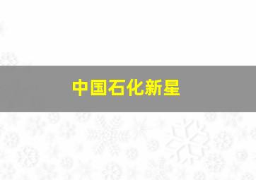 中国石化新星