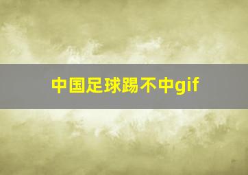 中国足球踢不中gif