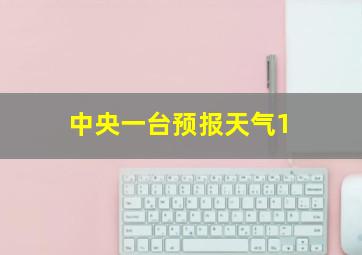 中央一台预报天气1