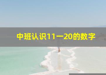 中班认识11一20的数字