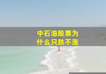 中石油股票为什么只跌不涨