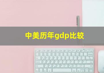 中美历年gdp比较