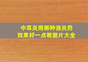 中耳炎用哪种消炎药效果好一点呢图片大全