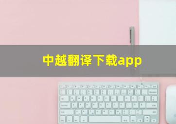 中越翻译下载app