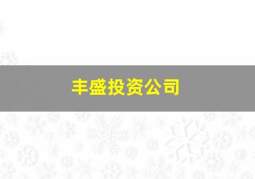 丰盛投资公司