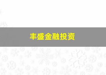 丰盛金融投资