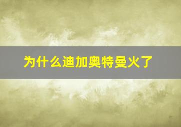 为什么迪加奥特曼火了