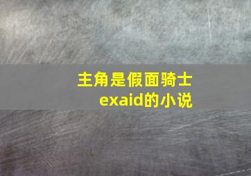 主角是假面骑士exaid的小说